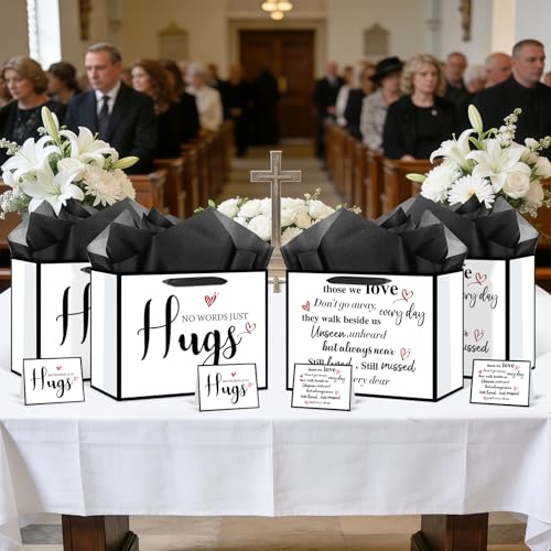 Sympathy Gift Bag for Loss of Loved One Sympathy Gifts Bag with Wrapping Paper and Card Large No Words Just Hugs Condolenc...