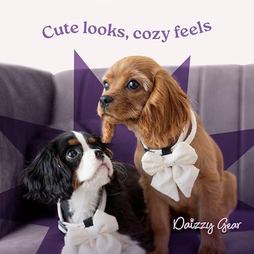 Small Dog Harness Set – Cute No Pull, All Weather, Breathable Harness and Leash Set with Collar, Bandana, Sailor Bow & Poo...