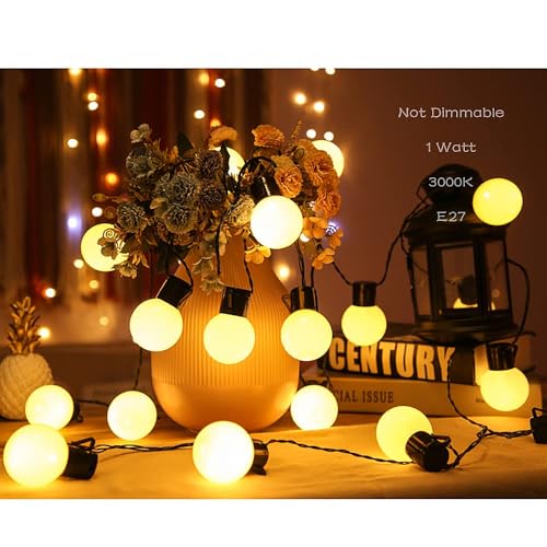 Small E26 LED Night Light Bulbs 1W Mood Light Bulbs Soft White 3000K Not Dimmable 10W Equivalent for Bedroom Bathroom Make...
