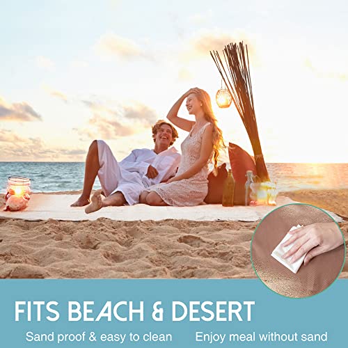 Tiny Land Picnic Blankets, 2 in1 Double Layer Waterproof Mat + Blanket, Foldable Beach Mat,Outdoor Blanket, Portable Campi...