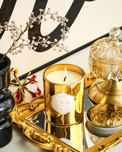 M&SENSE Gorgeous Fireworks Floral Scented Candle, 11.3oz Aromatherapy Gifts 70 Hours Long Lasting Burn, Cotton Wick Natura...