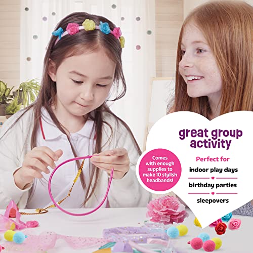 Pretty Me Headband Making Kit for Girls - Arts & Crafts Easter Gift - Make Your Own Fashion Headbands for Kids - DIY Hair ...