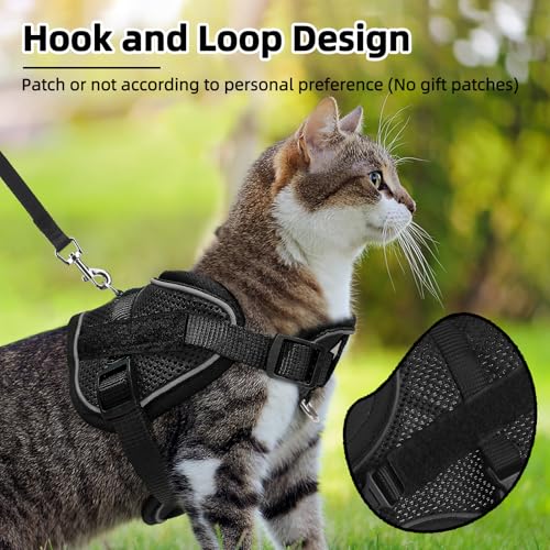 PUPTECK Cat Harness and Leash Set Escape Proof, Adjustable Reflective Kitten Jacket Easy Control, Pet Vest Harness for Cat...