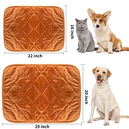 NAMOTEK Self-Warming Cat Bed Indoor/Outdoor Super Soft Self Heating Pet Mat Washable Thermal Pad for Cat & Dog 21x16 inch