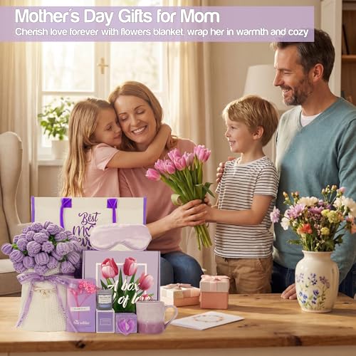 Mom Gifts for Mothers Day, Birthday Gifts for Women-Self Care Thank You Friendship Anniversary Retirement Get Well Gift Ba...