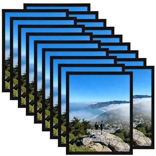 Giftgarden 8x10 Picture Frame Set of 18, Lightweight 8 by 10 Frames Bulk for Gallery Wall Photo Hanging and Tabletop Displ...