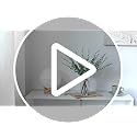 VIERENA 17.5" Artificial Eucalyptus Stems in Glass Vase with Faux Water,Fake Plant Eucalyptus Leaves White Seeds for Cente...