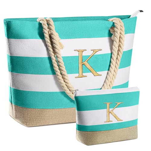 YOOLIFE Beach Bags for Women - Travel Canvas Beach Tote, Pool Waterproof Bag, Travel Essentials, Gifts for Women Birthday