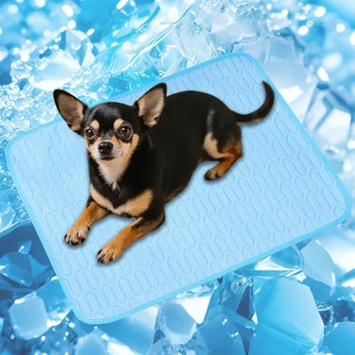 PWMENLK Cordless Cat Window Perch, Cats Dogs Hammock Cooling Mat, Summer Ice Silk Pad for Animal, Washable Chew-Proof Slee...