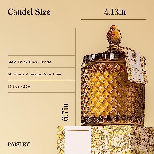 Jasmine Magnolia Scented Candle, Large Wooden Wick Natural Candles Non Toxic for Home Scented, 70+ Hours Clean Burn, Luxur...