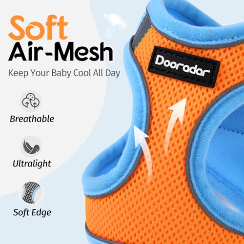 Dooradar Cat Harness and Leash Set, Escape Proof Lightweight Kitten Harness, Soft Breathable Reflective Vest for Outdoor W...