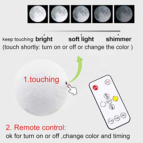 K KENON Engraved 3D Moon Lamp Anniversary Valentine‘s Gift for Wife, to My Wife Birthday Gifts from Husband, Personalized ...