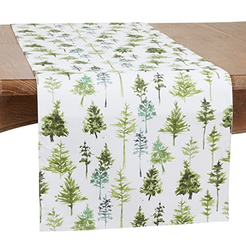 Forest Trees Design Table Runner