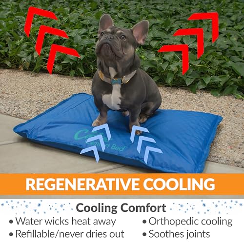 K&H Pet Products Cool Bed III Dog Cooling Mat, Indoor Outdoor Cooling Beds for Large Dogs, Chilling Pet Pad for in Home, O...