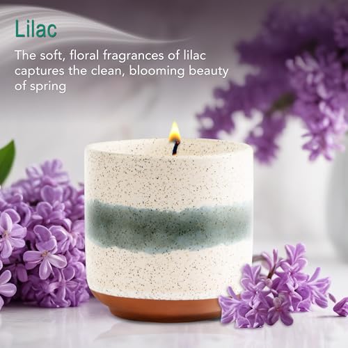 Hyggelight - The Growing Candle, Sandalwood & Vanilla Scented, 8.5oz Ceramic Pot, Aromatherapy Candles for Home, 100% Soy,...