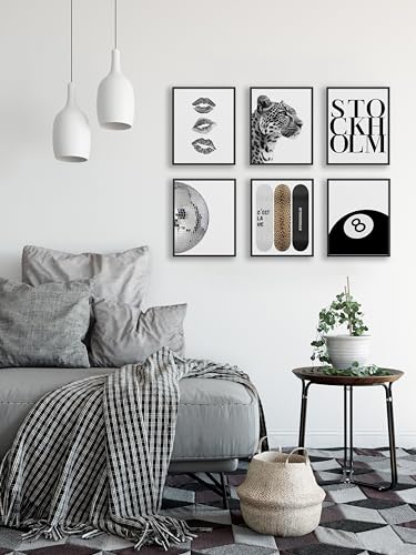 TwoDays Stockholm Style Room Decor for Women, Chic Trendy Wall Art for Living Room Aesthetic, Luxury Fashion Posters for H...