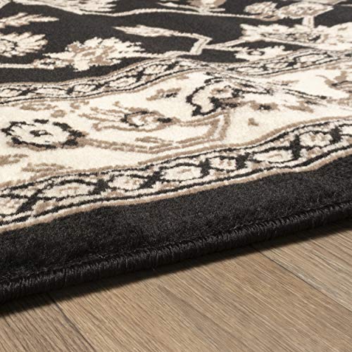Superior Elegant Kingfield Collection Area Rug, 8mm Pile Height with Jute Backing, Classic Bordered Rug Design, Anti-Stati...