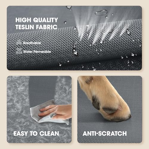 Czpalo Elevated Dog Bed, Raised Outdoor Dog Bed for Large Sized Dogs, Portable Cooling Pet Cot with Breathable & Washable ...