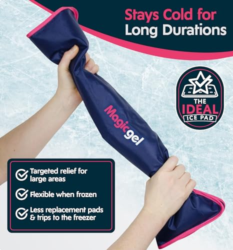 Extra Large & Reusable Ice Pack (15 x 23.5 inches, XL) for Maximum Back and Full Body Pain Relief from Injuries, Swelling,...