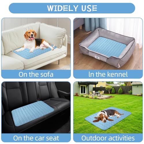 Dog Cooling Mat,2025 Upgrade Pet Cooling Mat for Dogs Cats,Summer Ice Silk Cool Mats & Sleeping Pad for Indoor or Outdoor,...