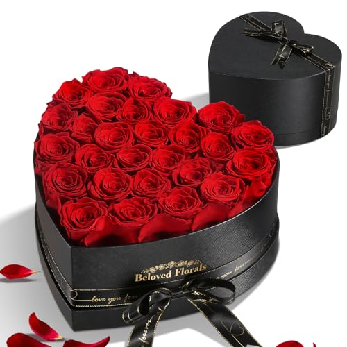 Auoasl 27 Preserved Flowers Rose Birthday Gifts for Women Her Mom Wife Girlfriend Grandma on Valentines Mothers Day Christ...