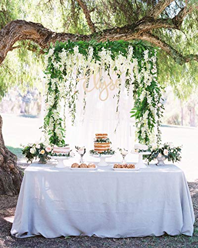 DearHouse 2Pcs 6Ft/Piece Artificial Flowers Wisteria Garland Artificial Wisteria Vine Hanging Flower Greenery Garland for ...