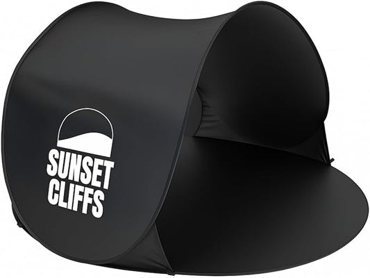 Sunset Cliffs Pop Up Beach Tent – 1-2 Person Portable Sun Shelter with UPF 50+ UV Protection – Lightweight Folding Shade C...