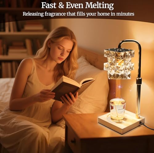 Alpharan Candle Warmer Lamp with Timer - Electric Wax Warmer for Home Desk Decor, Birthday Gifts for Women Mom Men, House ...