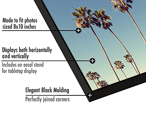 Americanflat Front Loading 8x10 Picture Frame with Shatter-Resistant Glass - Set of 6 - Metropolitan Collection - Photo Fr...