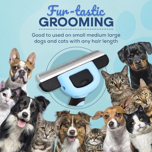 Sinko Deshedding Tool for Dogs & Cats, Pet Grooming Brush, Skin Friendly Deshedding Tool, Dog Brush for Shedding, Effectiv...