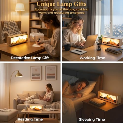 JOHOUSE Mountain Lamp- Unique Night Lamp for Bedroom, Unique Choice for Woman Mother Day Favors