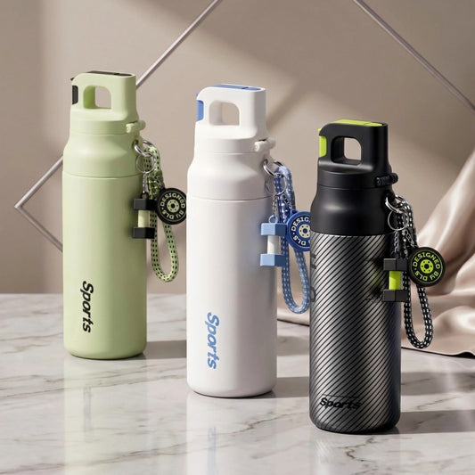 One-click Quick Opening For A Summer Cooling Sports Water Bottle