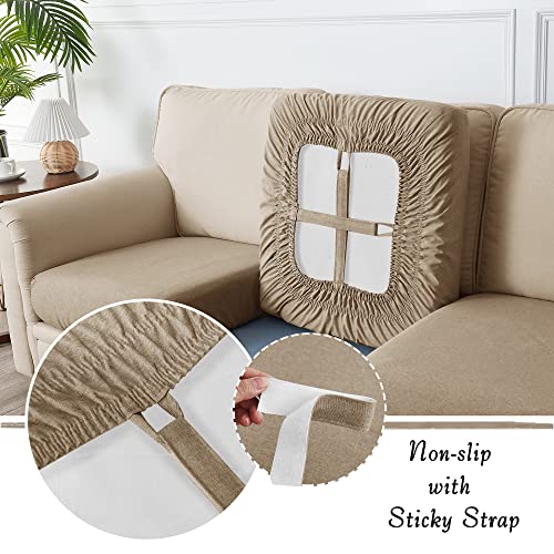 StangH Outdoor Linen Sofa Slipcover - Anti-Sticky Durable Washable Couch Cushion Covers All Seasons Suitable Dog Friendly ...