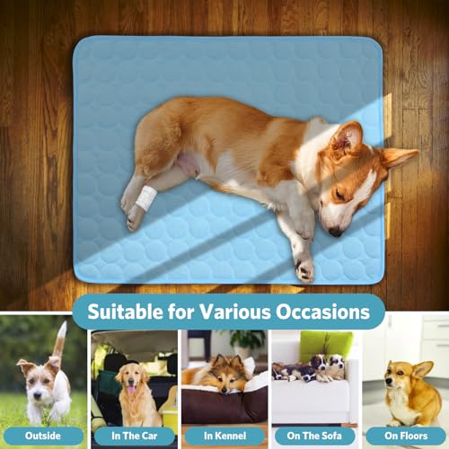 SHEJIZE Dog Cooling Mat Dog Cooling Pad Self Cooling Blanket, Washable Cooling Mat for Dogs, Pet Cooling Mat Keeps Pets Co...