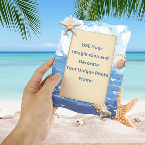 RHBLME 24 Pack Wooden Picture Frames 4x6, DIY Wood Picture Frames for Crafts, Unfinished Photo Frame for Birthday Party Ch...