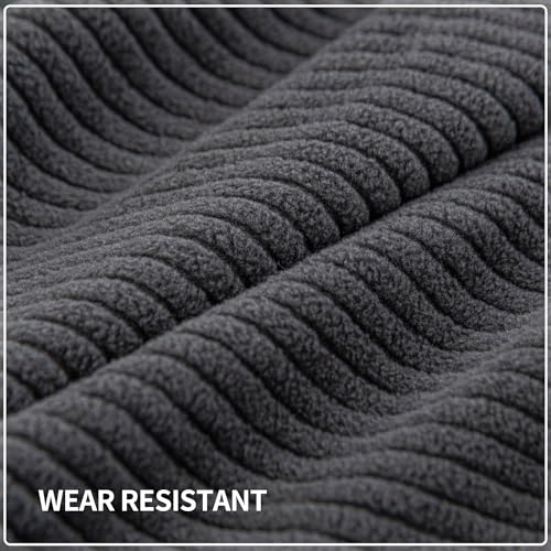 QIANMEW Couch Cushion Covers, Comfort Soft Magic Sofa Covers Washable Stretch Resistant Slipcovers for Sectional and L Sha...