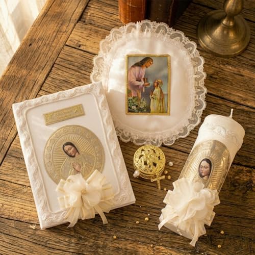 First Communion Bible and Candle - Biblia y Vela de Primera comunión para niña - Vela para Primera comunion niña - First C...