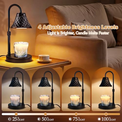 Banbanda Adjustable Candle Warmer Lamp with Timer: Birthday Gifts for Women fits All Candle Jar Home Decor - Wax Warmer fo...