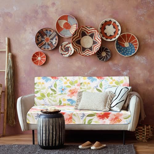 Newwiee 12 Pcs Patio Cushion Covers Outdoor Stretch Sofa Couch Cover Replacement Couch Slipcover Sofa Seat Chair Porch Pat...