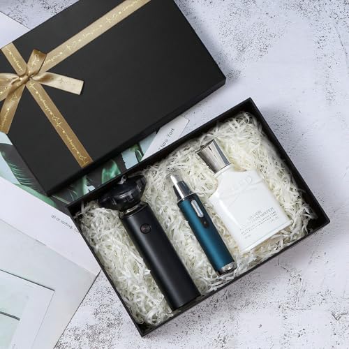 Airuisike Black Gift Boxes with Gold Ribbons & Bows - (3 Sizes) Sturdy Gift Boxes with Lids for Presents - Elegant Gift Wr...