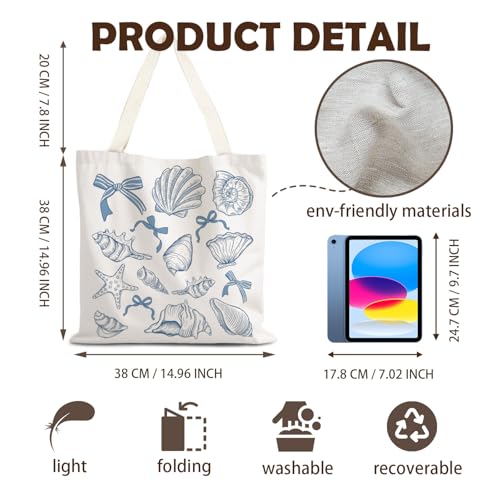 LZYRF FBB Ocaen Beachy Ocean Sea Fish Reusable Grocery Shopping Bag