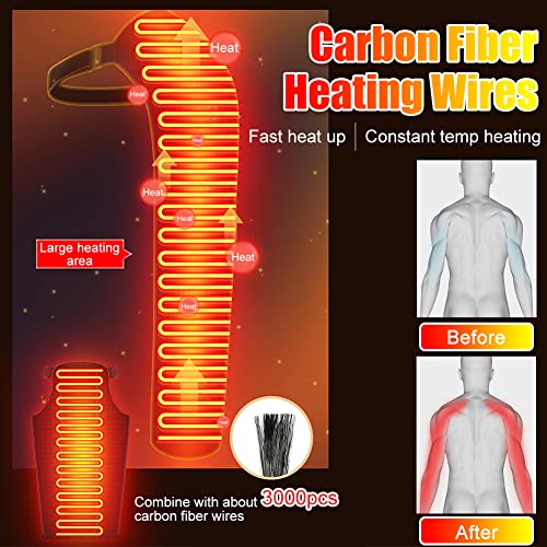 Shoulder Arm Hand Heating Pad for Pain Relief, Ultra Long Heated Wrist Wrap Heated Elbow Brace Hand Warmer for Tendonitis,...