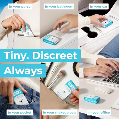 Impossibly Compact Travel Flushable Wipes - 99.5% Water and Aloe - Safe for Sensitive Skin & Hypoallergenic - Travel Essen...