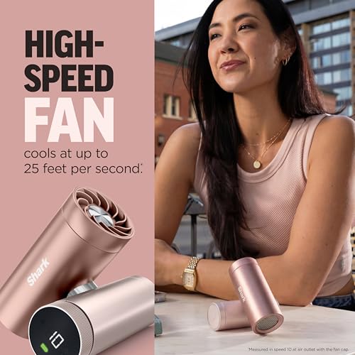 Shark ChillPill – The Only 3-in-1 Personal Cooling System with Fan, InstaChill Cooling Plate & Dry-Touch Mist – Portable, ...