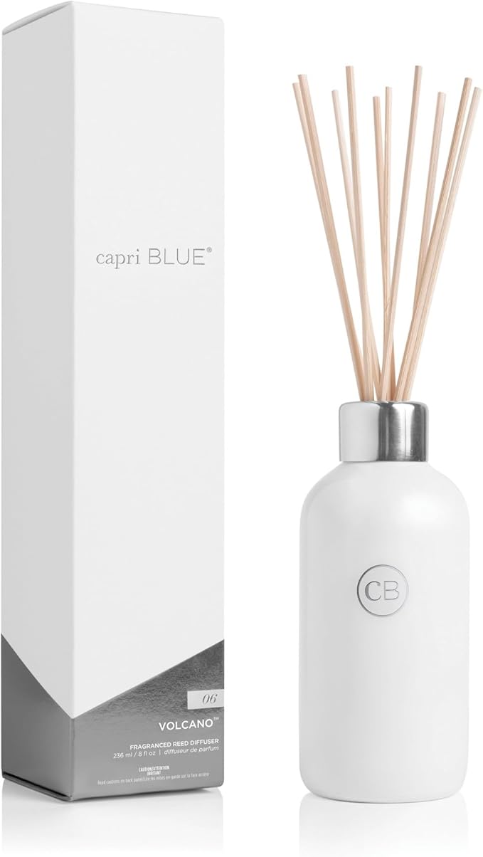 Capri Blue Volcano Reed Diffuser Set - Includes Reed Diffuser Sticks, Fragrance Oil, and Glass Bottle - Luxury Scented Roo...