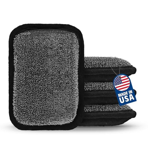 MEKER Grill Brush Bristle Replacement Pad, Ultra Safe Cleaning, Grill Cleaner Pad, Grill Brush Replacement Pad, 4 PCS