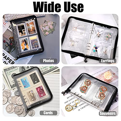 Travel Jewelry Organizer Transparent Jewelry Storage Book Set with Anti-oxidation Pocket Traveling Necklace Earring Organi...
