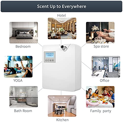 JCLOUD Smart Scent Air Machine with Cold-Air Tech for Home, Hotel Scent Diffuser, Waterless Essential Oil Diffuser 300ML, ...