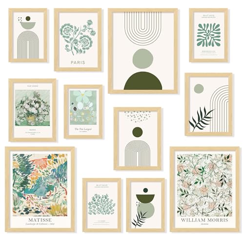 97 Decor Sage Green Room Decor Aesthetic - Sage Green Wall Decor, Sage Matisse Wall Art Prints, Green Posters Wall Collag...