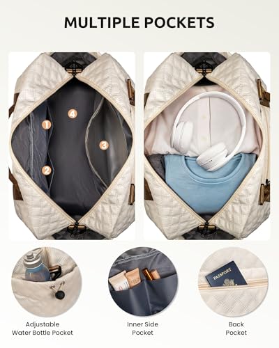 Vogewood Mom Gifts-Women Birthday Gifts-Gifts for Teenage Girls-Personalized Duffle Bag with Shoe Compartment, Kids Overni...